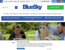 Tablet Screenshot of blueskyexperiences.com